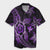 Kanaka Map Hibiscus Plumeria Turtle Art Violet Polynesian Hawaiian Shirt - AH Unisex Black - Polynesian Pride