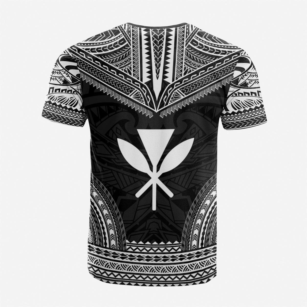 Hawaii Custom T Shirt Kanaka Maoli Polynesian Chief Tattoo Black Version Unisex Black - Polynesian Pride