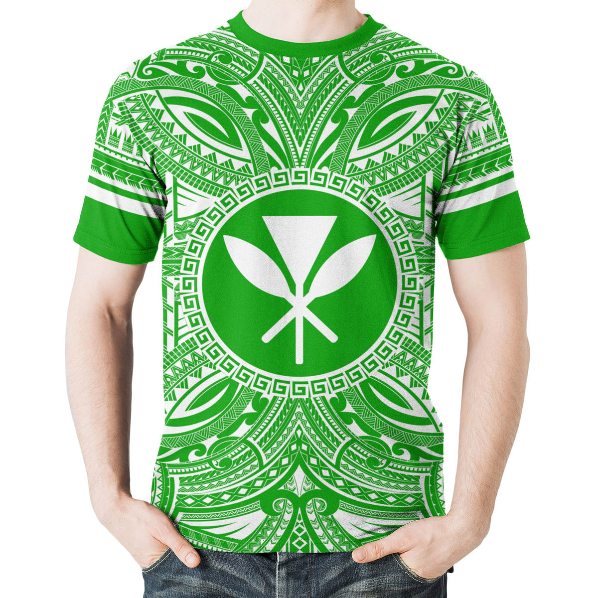 Kanaka Maoli All T Shirt Kanaka Maoli Coat Of Arms Polynesian Flag Color - Polynesian Pride