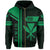 Kanaka Polynesian Zipper Hoodie Green Morale Style - Polynesian Pride