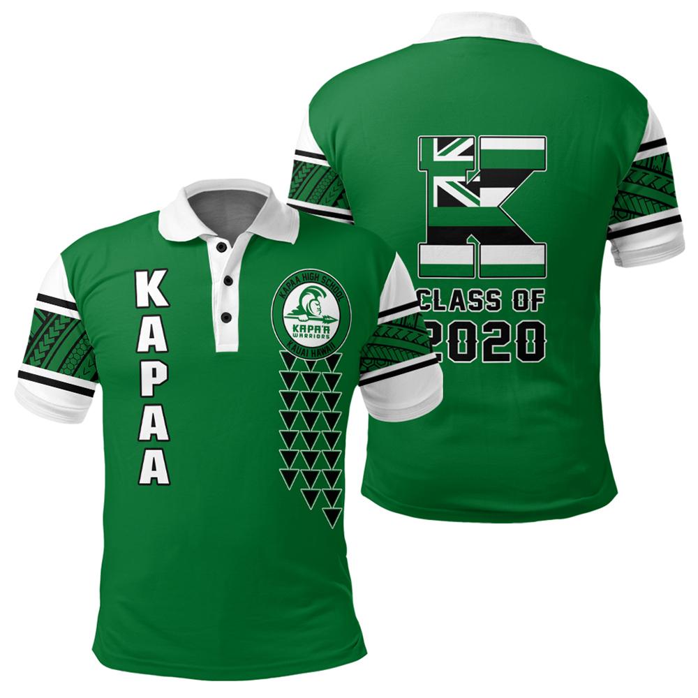 Custom Hawaii Polo Shirt Kapaa High Custom Your Class Polo Shirt Unisex Green - Polynesian Pride