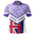 Hawaii Flag Kauai Polo Shirt Purple Mit Style - Polynesian Pride