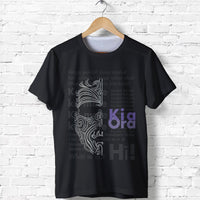 New Zealand Shirt, Kia Ora Maori Ta Moko T Shirt Unisex Black - Polynesian Pride