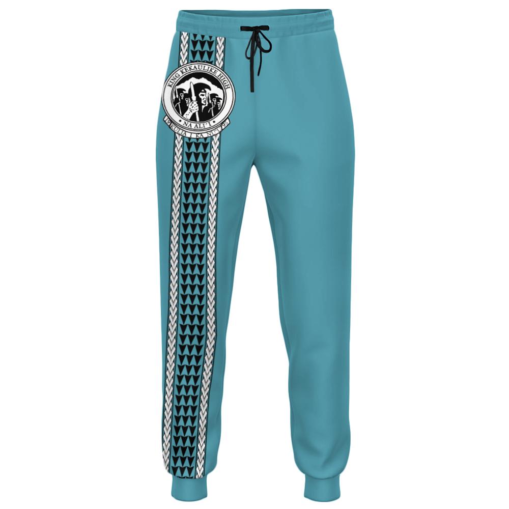 Hawaii - King Kekaulike High Joggers Pant AH Unisex Turquoise - Polynesian Pride