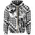 Hawaii Hoodie (Zip) King Kakau Kanaka White - Polynesian Pride