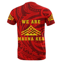 Hawaii T Shirt King Mauna Kea Flag - Polynesian Pride
