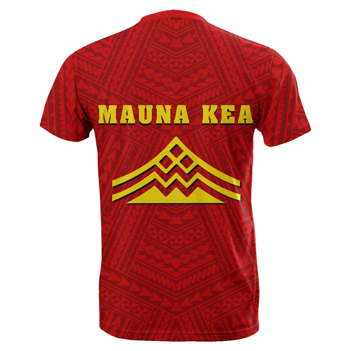King Mauna Kea Kauka T Shirt Red - Polynesian Pride