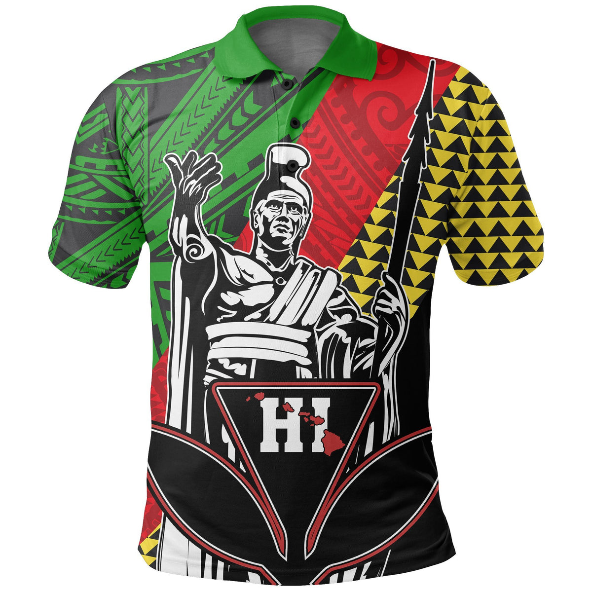 Hawaii Kanaka Maoli Cover Kakau Polynesian King Polo Shirt - Polynesian Pride