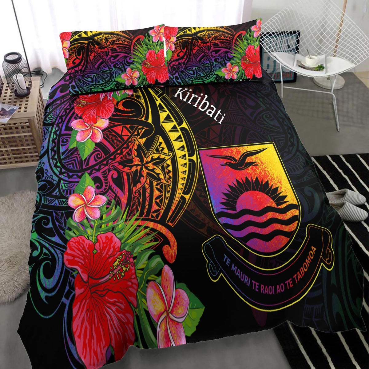 Kiribati Bedding Set - Tropical Hippie Style - Polynesian Pride