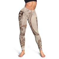 Kiribati Leggings - Hibiscus Flowers Vintage Style - Polynesian Pride