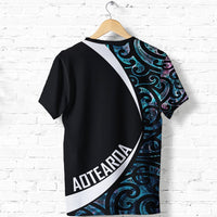 Aotearoa Maori Dolphin T Shirt, Koru Aihe Paua Shell Shirt - Polynesian Pride