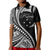 Kosrae Polo Shirt Federated States of Micronesia Black Wave Style LT9 Kid Black - Polynesian Pride