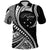 Custom Kosrae Polo Shirt Federated States of Micronesia Black Wave Style LT9 Adult Black - Polynesian Pride