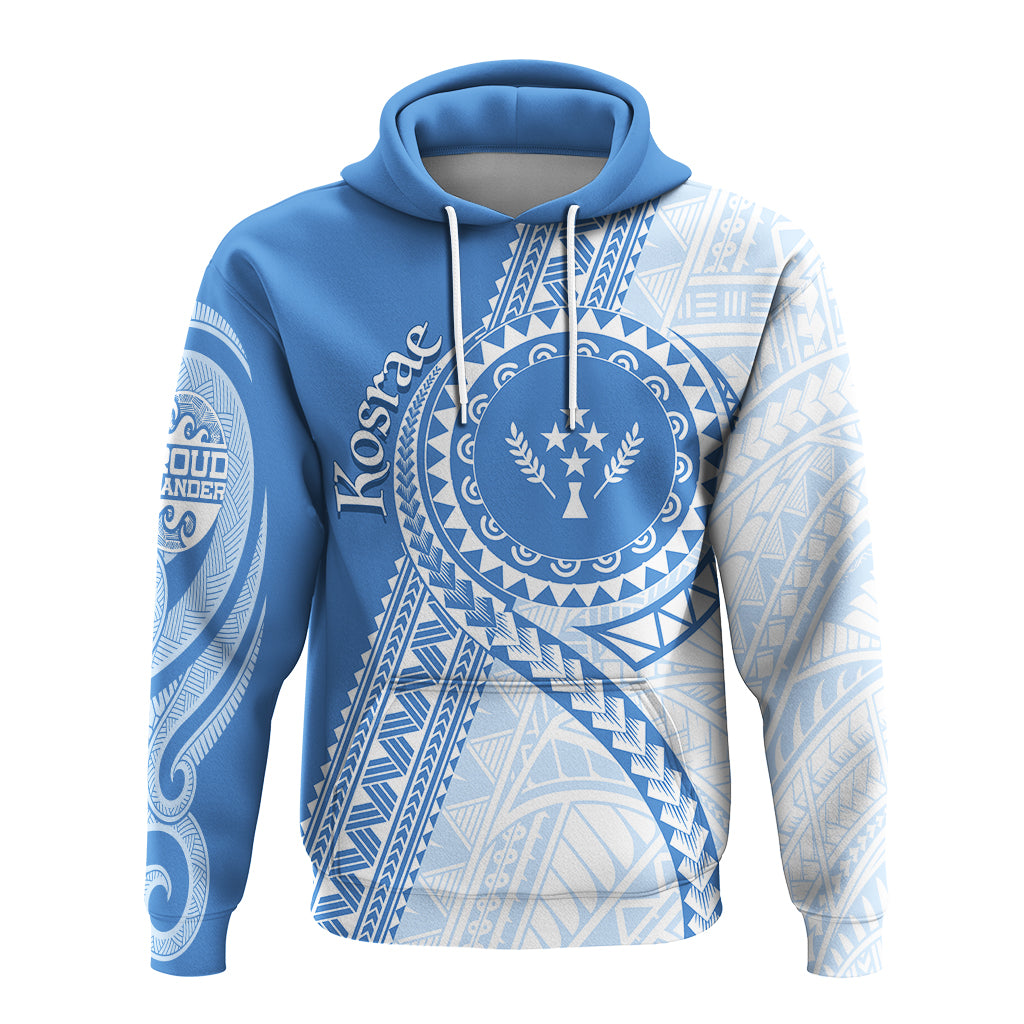 Custom FSM Kosrae Micronesian Pattern Hoodie Proud Islander LT7 Unisex Cerulean - Polynesian Pride
