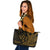 Kosrae Leather Tote - Wings Style Black - Polynesian Pride