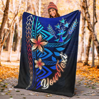 Kosrae Custom Personalised Premium Blanket - Vintage Tribal Mountain - Polynesian Pride