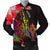 Kosrae State Men's Bomber Jacket - Tropical Hippie Style Black - Polynesian Pride