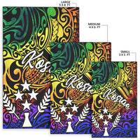 Kosrae Area Rug - Rainbow Polynesian Pattern - Polynesian Pride