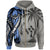 Kosrae Zip up Hoodie Classical Coconut Tree Unisex Gray - Polynesian Pride