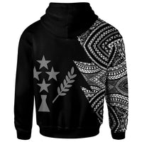 Kosrae Custom Personalized Hoodie Flash Style White - Polynesian Pride