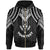 Kosrae Custom Zip up Hoodie Polynesian Armor Style Black Unisex Black - Polynesian Pride