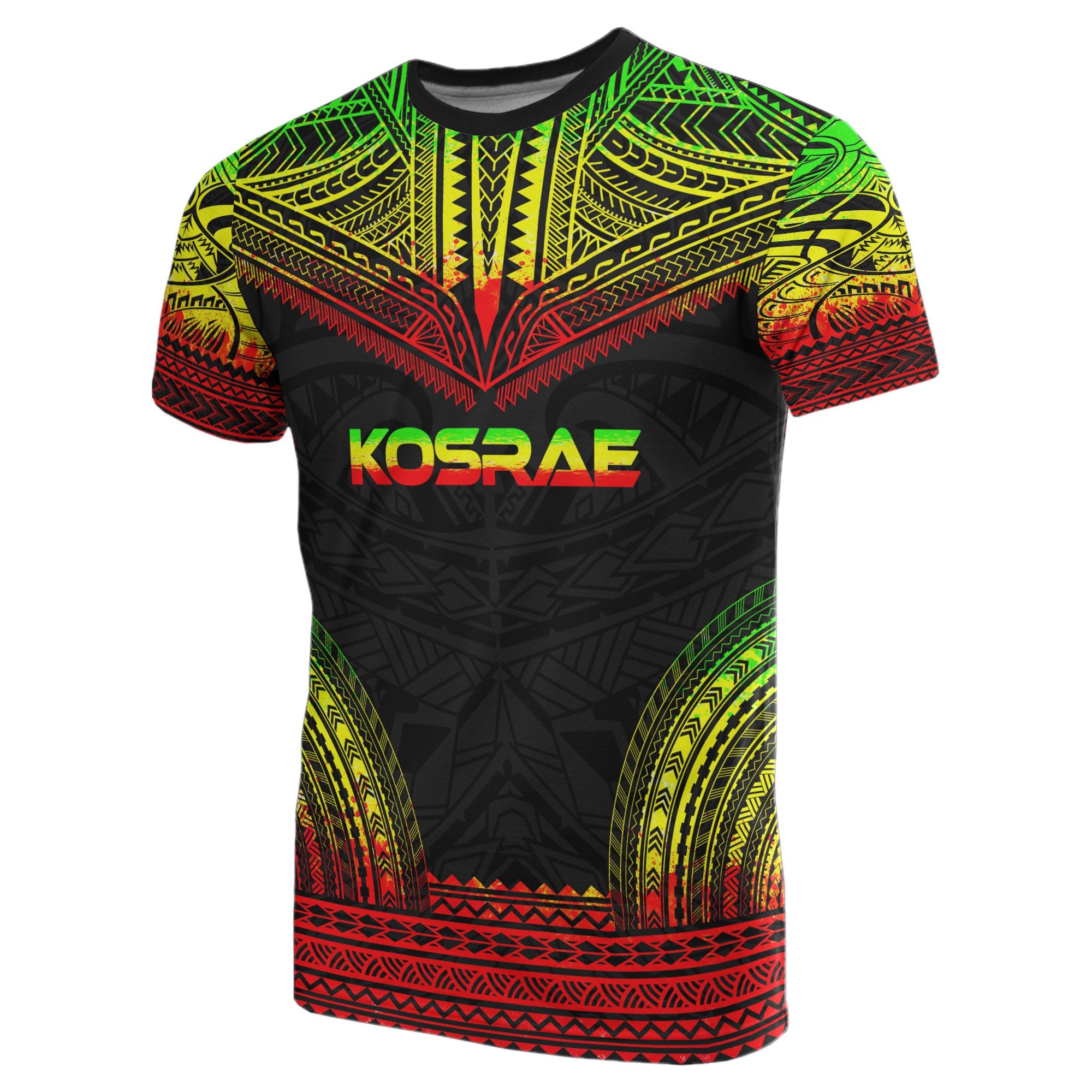 Kosrae All Over T Shirt Kosrae Flag Polynesian Tattoo Reggae Unisex Reggae - Polynesian Pride