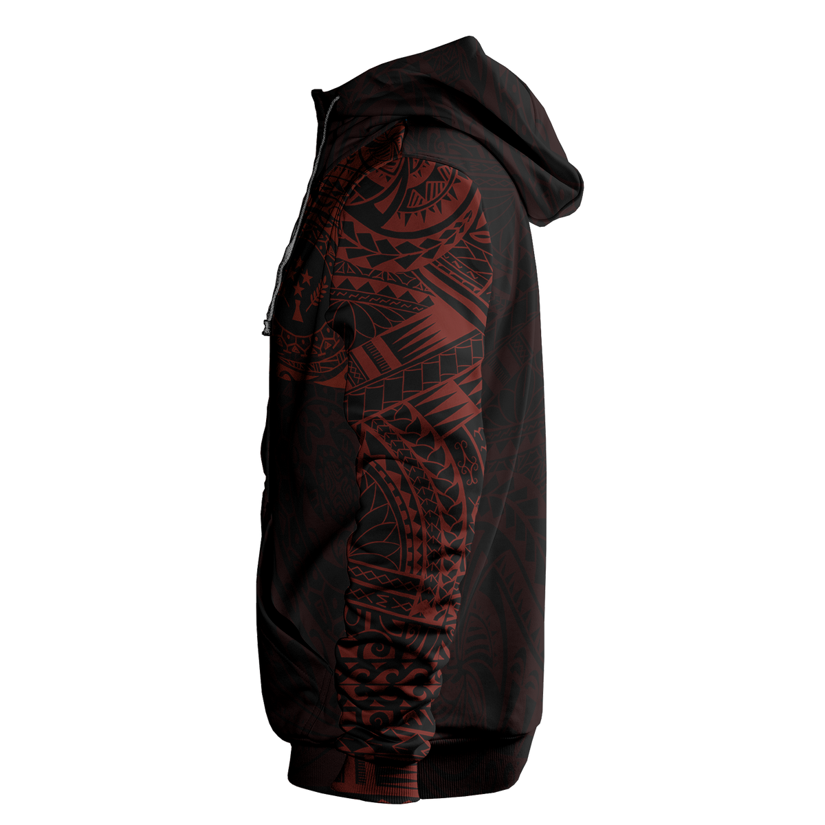 Micronesia All Over Print Hoodie Kosrae In My Heart Red - Polynesian Pride