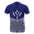 Kosrae Polynesian Custom T Shirt Blue Pride Map And Seal - Polynesian Pride