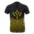 Kosrae Polynesian Custom T Shirt Gold Pride Map And Seal - Polynesian Pride