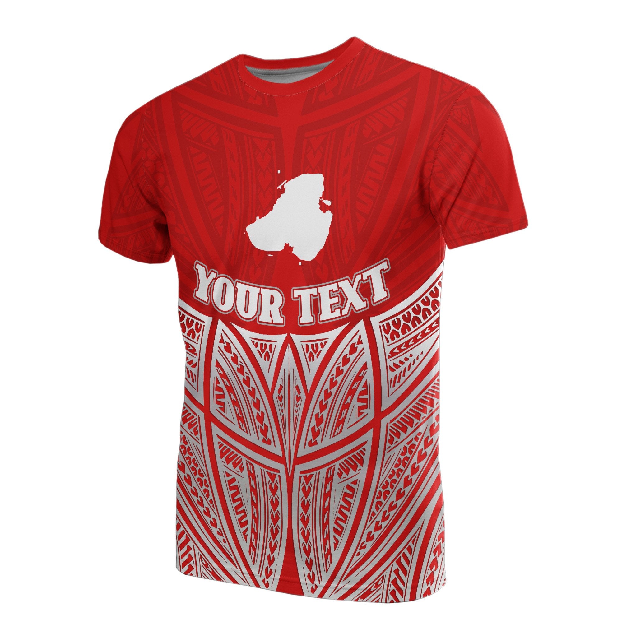 Kosrae Polynesian Custom T Shirt Red Pride Map And Seal Unisex Red - Polynesian Pride