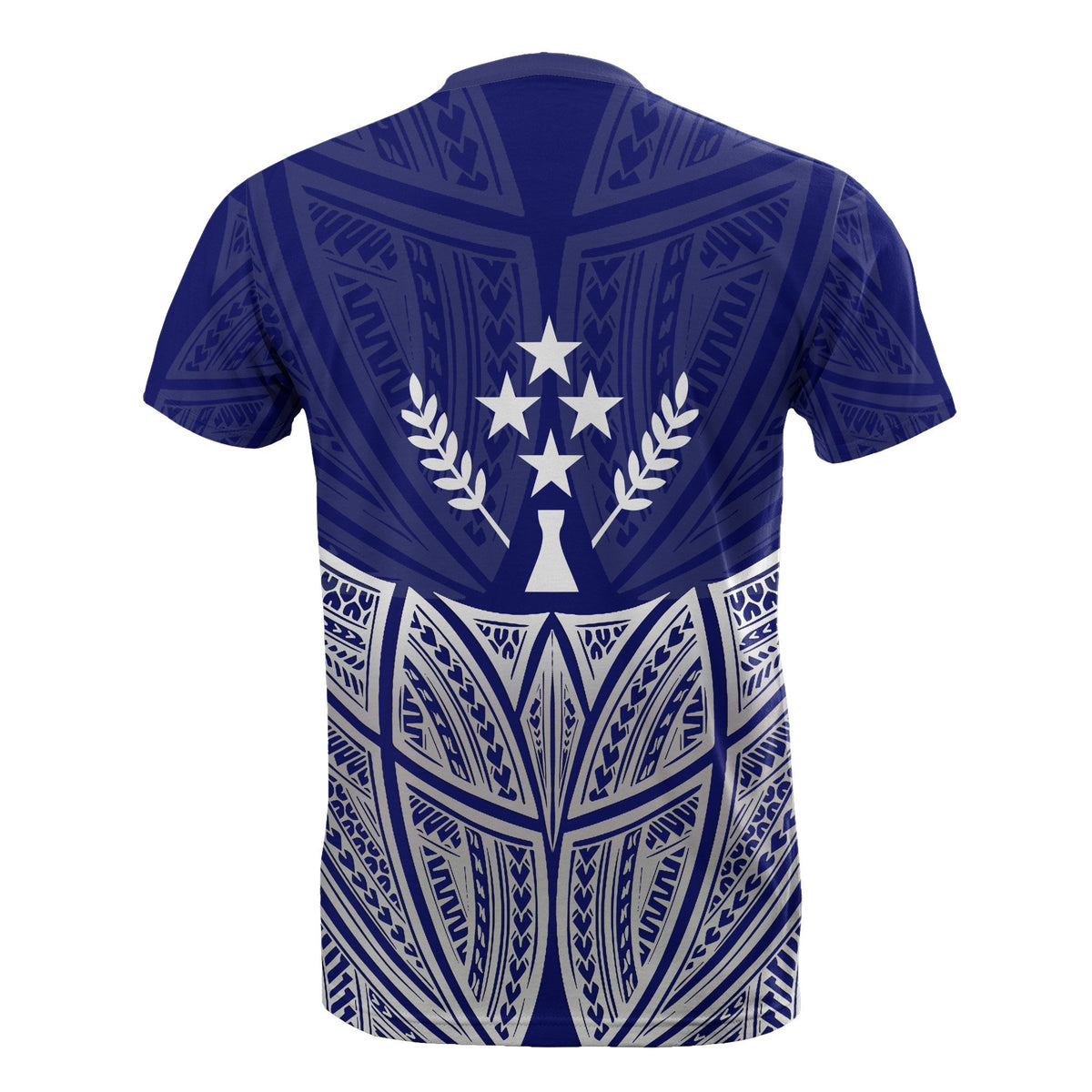 Kosrae Polynesian T Shirt Blue Pride Map And Seal - Polynesian Pride