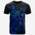 Kosrae T Shirt Kosrae FLag Turtle Hibiscus Blue Unisex Blue - Polynesian Pride