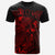 Kosrae T Shirt Kosrae FLag Turtle Hibiscus Red Unisex Red - Polynesian Pride