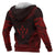 Kosrae Polynesian Chief Custom Zip up Hoodie Red Version - Polynesian Pride