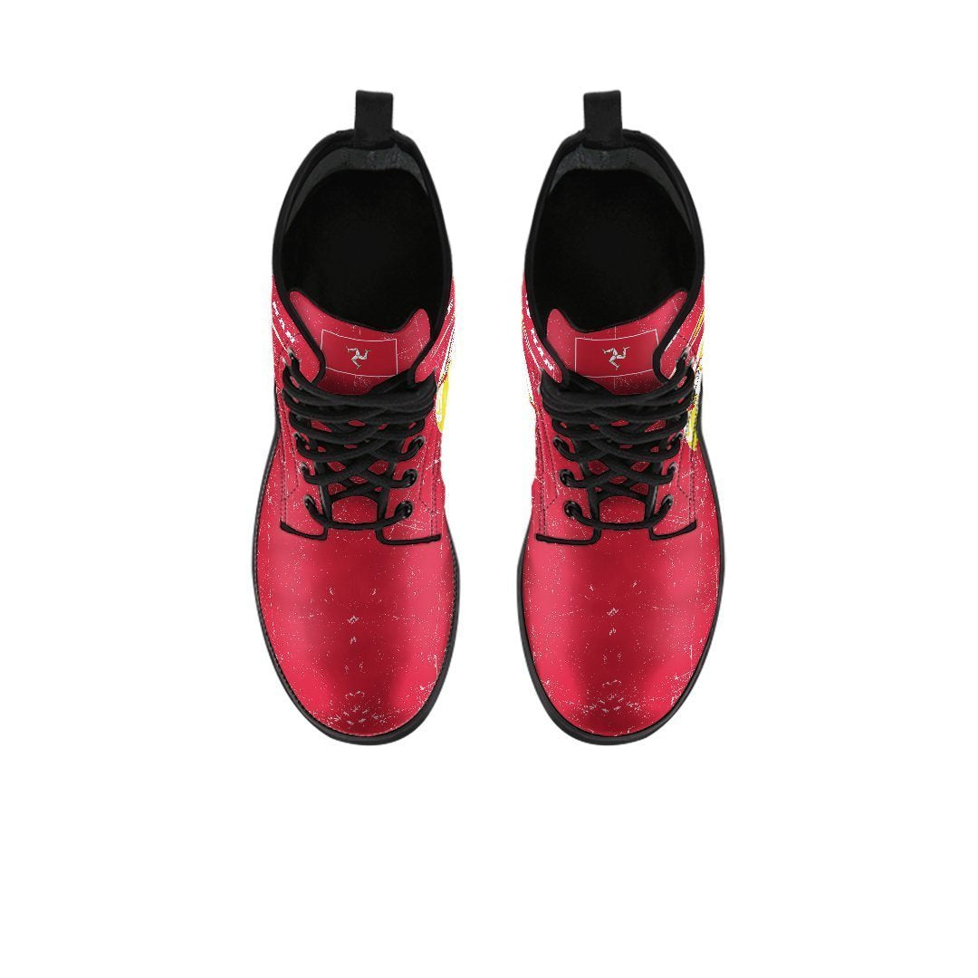 Isle Of Man Rugby Leather Boots - Celtic Manx Rugby Ball - Polynesian Pride