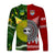 Mate Ma'a Tonga Ngatu And Australia Kangaroos Aboriginal Long Sleeve Shirt Rugby Together LT8 - Polynesian Pride