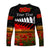 (Custom Personalised) New Zealand Maori ANZAC Long Sleeve Shirt Poppy Vibes - Black LT8 - Polynesian Pride