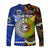 (Custom Personalised) Samoa And Australia Aboriginal Long Sleeve Shirt Together LT8 - Polynesian Pride