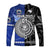 (Custom Personalised) Samoa And New Zealand Long Sleeve Shirt Together - Black LT8 - Polynesian Pride