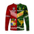 Mate Ma'a Tonga Ngatu And Australia Kangaroos Aboriginal Long Sleeve Shirt Rugby Together LT8 Unisex - Polynesian Pride