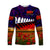 New Zealand Maori ANZAC Long Sleeve Shirt Poppy Vibes - Purple LT8 Unisex Purple - Polynesian Pride