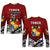 Tonga Long Sleeve Shirt Independence Anniversary Special Version 2022 LT14 Unisex Red - Polynesian Pride