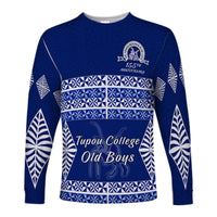 Old Boys of Tupou College Long Sleeve Shirt 155th Anniversary LT13 Unisex Blue - Polynesian Pride