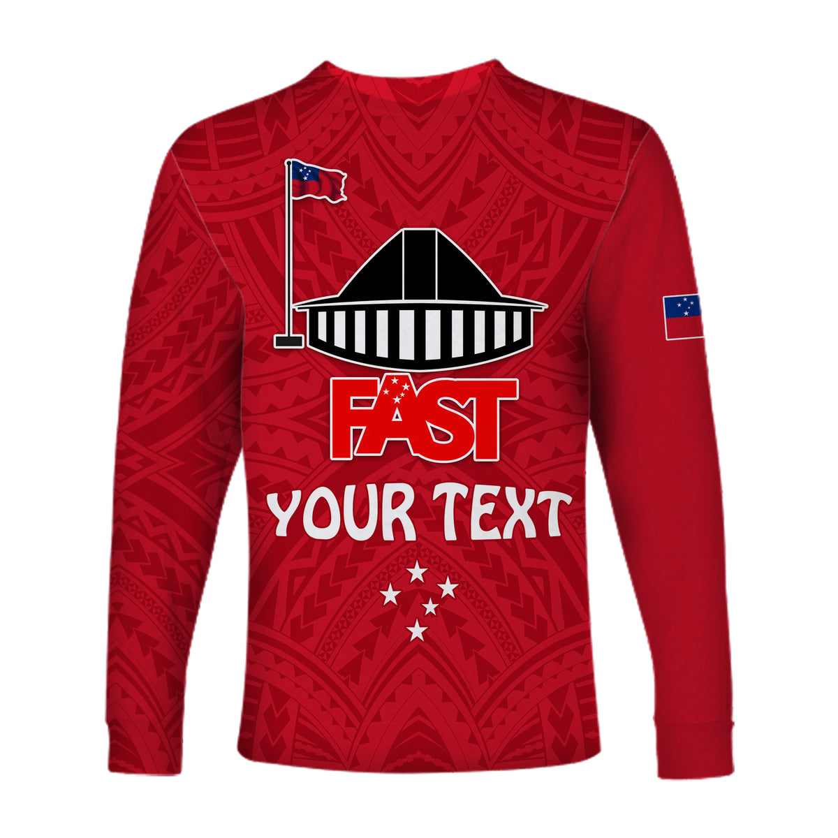 (Custom Personalised) F.A.S.T Samoa Long Sleeve Shirt We Ready Polynesian Samoan LT13 - Polynesian Pride