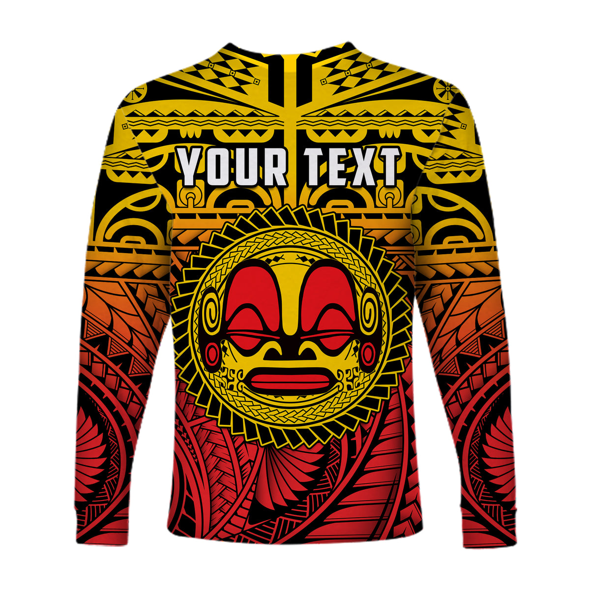 (Custom Personalised) Marquesas Islands Long Sleeve Shirt Mata Tiki Polynesian Pattern LT13 - Polynesian Pride