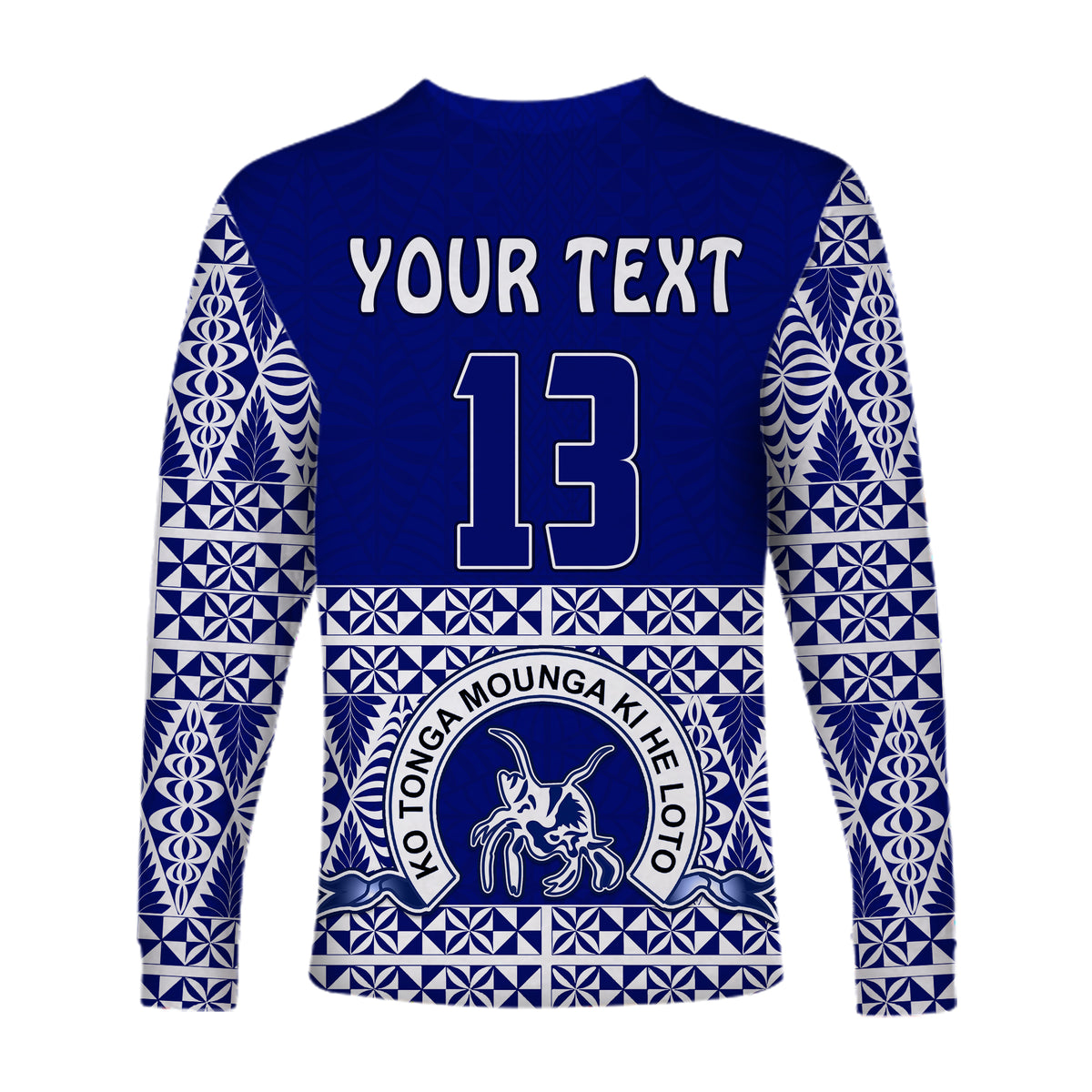 (Custom Personalised) TOLOA Long Sleeve Shirt Tupou College Tonga Pattern LT13 - Polynesian Pride