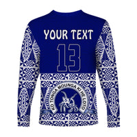 (Custom Personalised) TOLOA Long Sleeve Shirt Tupou College Tonga Pattern LT13 - Polynesian Pride