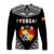 (Custom Personalised) Tonga Long Sleeve Shirt Tongan Kupesi Pattern LT13 - Polynesian Pride