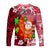 Mele Kalikimaka Long Sleeve Shirt Christmas Hawaii with Santa Claus LT13 - Polynesian Pride