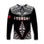 Tonga Long Sleeve Shirt Tongan Kupesi Pattern LT13 Unisex Black - Polynesian Pride